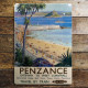 Penzance British Railways - Metal Travel Wall Sign