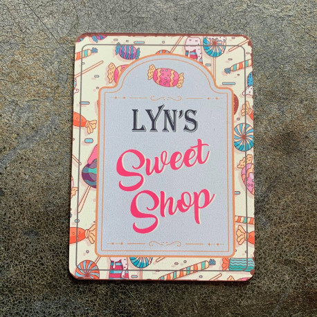 Personlised Custom Name Sweet Shop - Metal Wall Sign