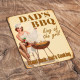 Pin up Dads BBQ , King of The Grill - Metal Humour Wall Sign