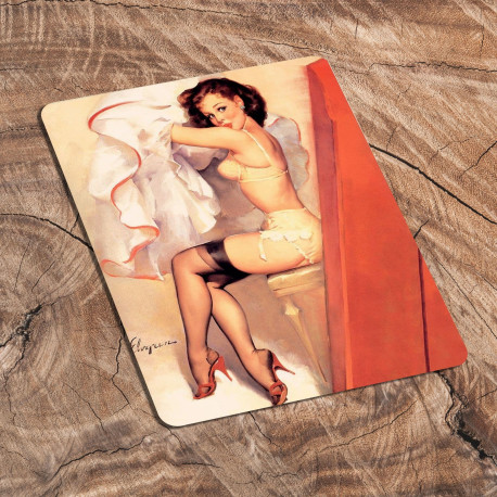 Pin Up Girl Dressing Room  - Metal Personalised Art Wall Sign