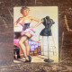 Pin Up Girl Getting Dressed Dressing Room  - Metal Personalised Art Wall Sign