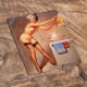 Pin Up Girl In Bathroom - Metal Personalised Art Wall Sign