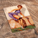 Pin Up Girl In Garden and Hose - Metal Personalised Art Wall Sign