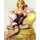 Pinup Girl Chair  - Metal Pin Up Girl Wall Sign