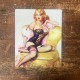 Pinup Girl Chair  - Metal Pin Up Girl Wall Sign