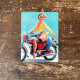 Pinup Girl Garage Motorbike bike - Metal Humour Wall Sign