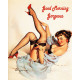 Pinup Girl Good Morning Gorgeous Bed  - Metal Pin Up Wall Sign