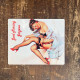 Pinup Girl Good Morning Gorgeous Bed  - Metal Pin Up Wall Sign