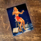 Pinup Girl Kitchen Chef Cooking - Metal Pin Up Girl Wall Sign