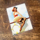 Pinup Girl Sailor Boat  - Metal Pin Up Wall Sign