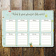 Plans Weekly Planner Board  Personalised Dry Wipe Whiteboard To Do List Notes - Metal