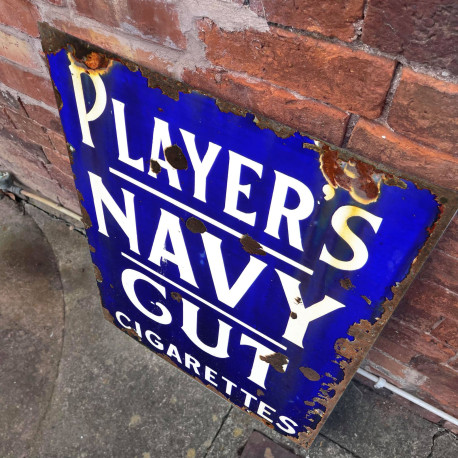 Players Navy Cut - Metal Advertising Wall Sign (1)