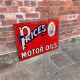 Price Motor Oil - Metal Advertising Wall Sign