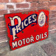 Price Motor Oil - Metal Advertising Wall Sign