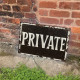 Private  - Metal Advertising Wall Sign