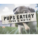 Pups Eatery Food and Water Dog Metal Sign Plaque