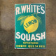 R.Whites Squash - Metal Advertising Wall Sign