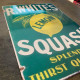 R.Whites Squash - Metal Advertising Wall Sign