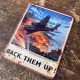 RAF back them up Plane - Metal Sign Plaque