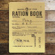 Ration Book Ministry Of Food World War - Metal Propaganda Wall Sign