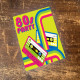 Retro 80&#039;s Party Cassette Tape Music - Metal Pop Art Wall Sign