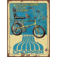 Retro Chopper Raleigh Bike Metal Sign Humorous Plaque