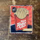 Retro French Fries - Metal Vintage Wall Sign