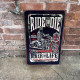 Ride or Die Bike Motorbike garage - Metal Retro Wall Sign