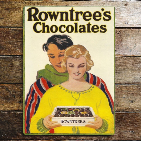 Rowntrees Chocolates - Metal Advertising Wall Sign