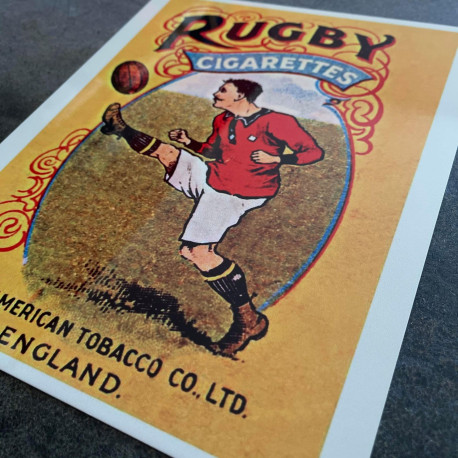 Rugby Cigarette - Metal Advertising Wall Sign