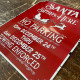 Santa Stop here  - Metal Vintage Wall Sign