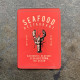 SeaFood Restaurant - Kitchen Pub Home Bar - Metal Sign Plaque