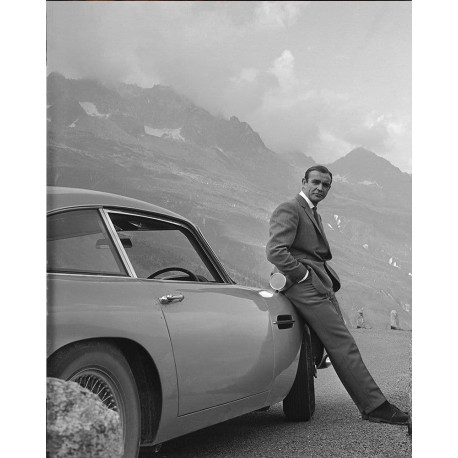 Sean Connery aston martin Jame Bond 007 - Metal Advertising Wall Sign