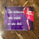 She Believed She Could So She Did - Pin Up Girl - Metal Travel Wall Sign