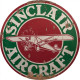 Sinclair Aircraft Garage Circle - Metal Street Sign Wall Sign