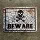 Skull Beware - Metal Sign Plaque