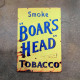 Smoke Boars Head Tobacco - Metal Advertising Wall Sign