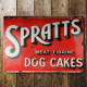 Spratt&#039;s Dog Food Meat Cakes - Metal Advertising Wall Sign