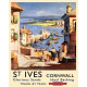 St Ives Travel by Train - Metal Travel Wall Sign