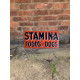 Stamina Foods Dogs 24  Metal Wall Sign