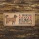 Standard poodle Dog Metal Sign Plaque - A House Is Not a ome without a