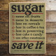 Sugar Save It - Metal Propaganda Wall Sign