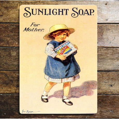 Sunlight Soap For Mother - Metal Advertising Wall Sign