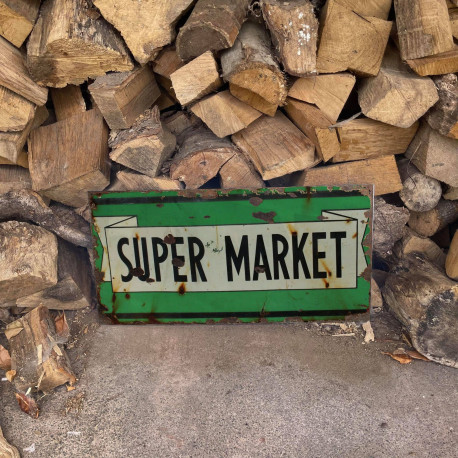 Super Market -  Metal Wall Sign