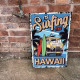 Surfing Time Hawaii  - Metal Retro Wall Sign