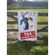 Tea Revives You Keep Your Tail Up Penguin - Metal Propaganda Wall Sign