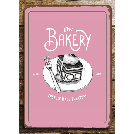 Tha Bakery Cakes - Kitchen Pub Home Bar - Metal Sign Plaque