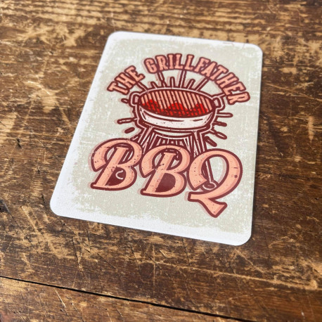 The Grillfather BBQ Tin Sign Metal Sign Plaque