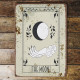 the moon tarot card Metal Wall Sign Plaque