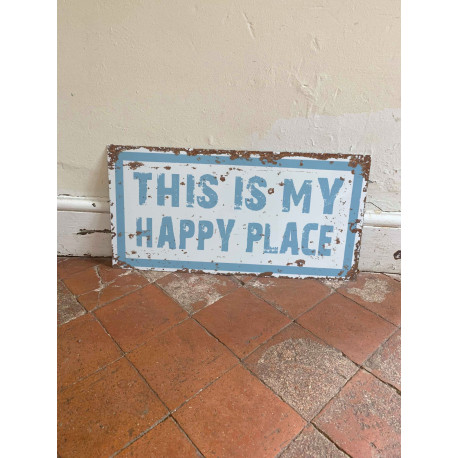 This is My Happy Place  - Metal Wall  Sign